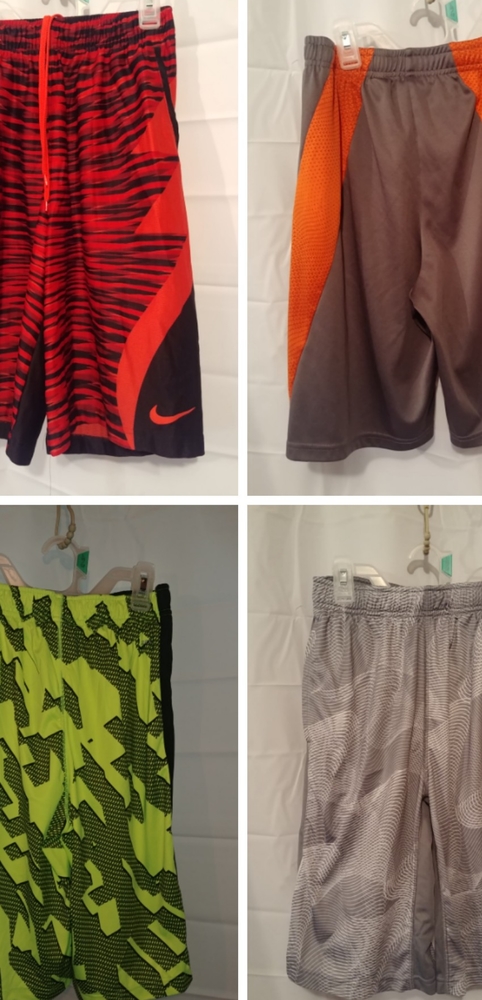 4 pairs Nike/Fila Boys mesh shorts L/XL